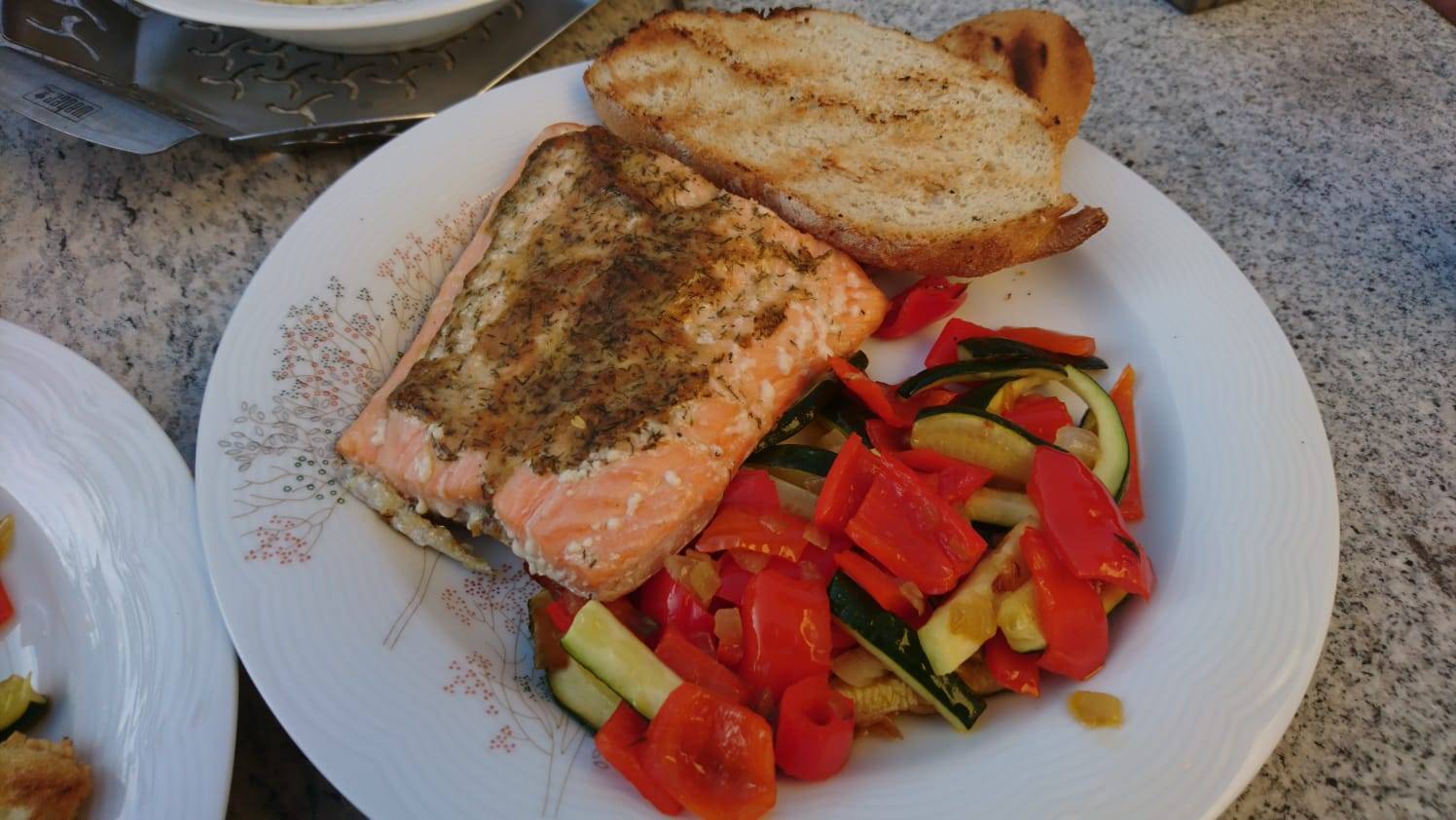 Lachs vom Grill