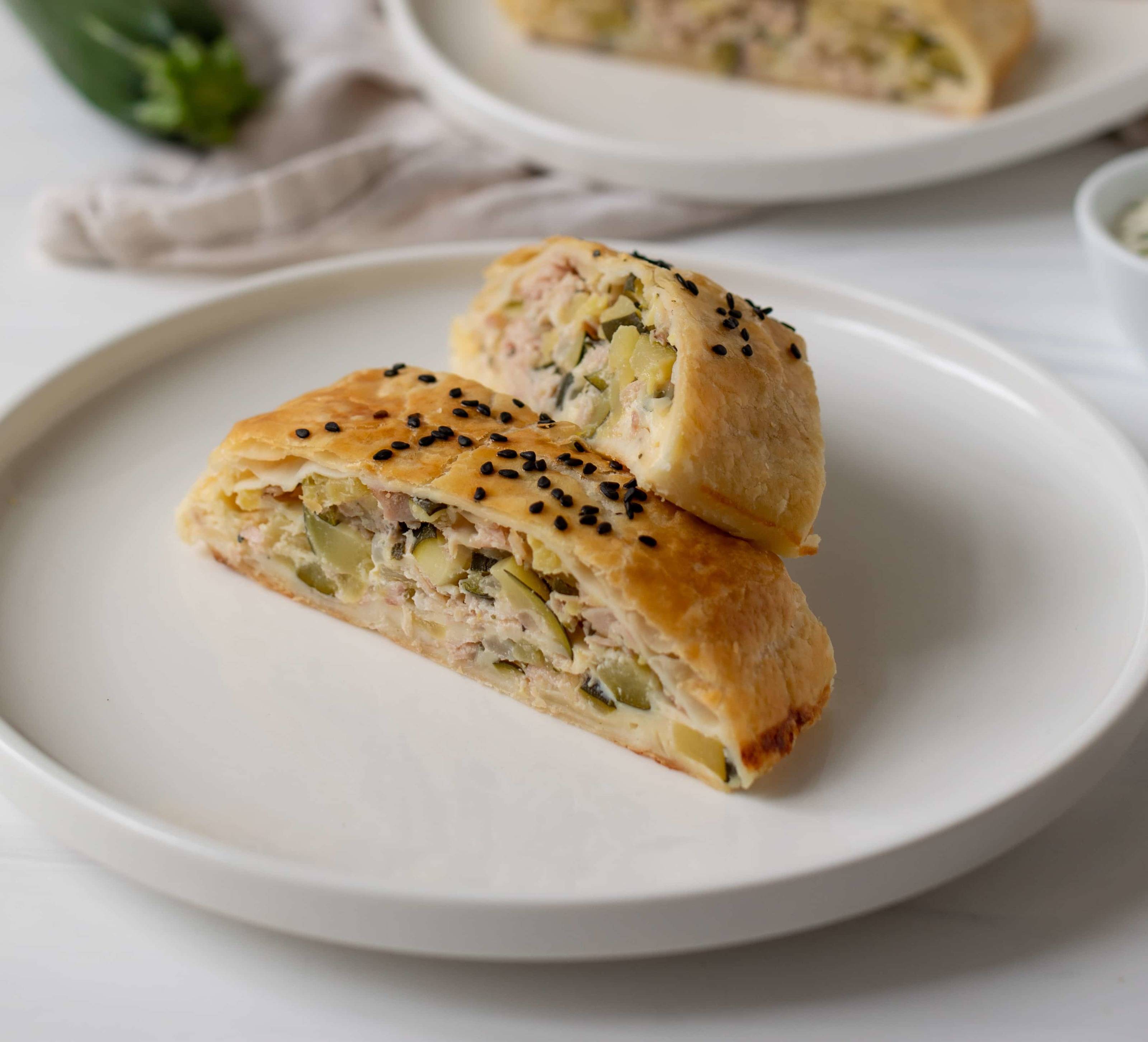 Zucchini Schinken-Strudel Rezept