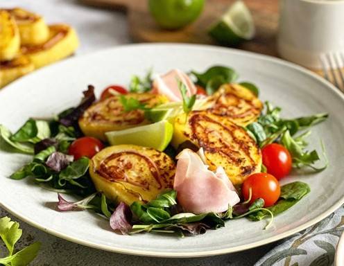 Erdäpfel Cordon Bleu-Rolle Rezept