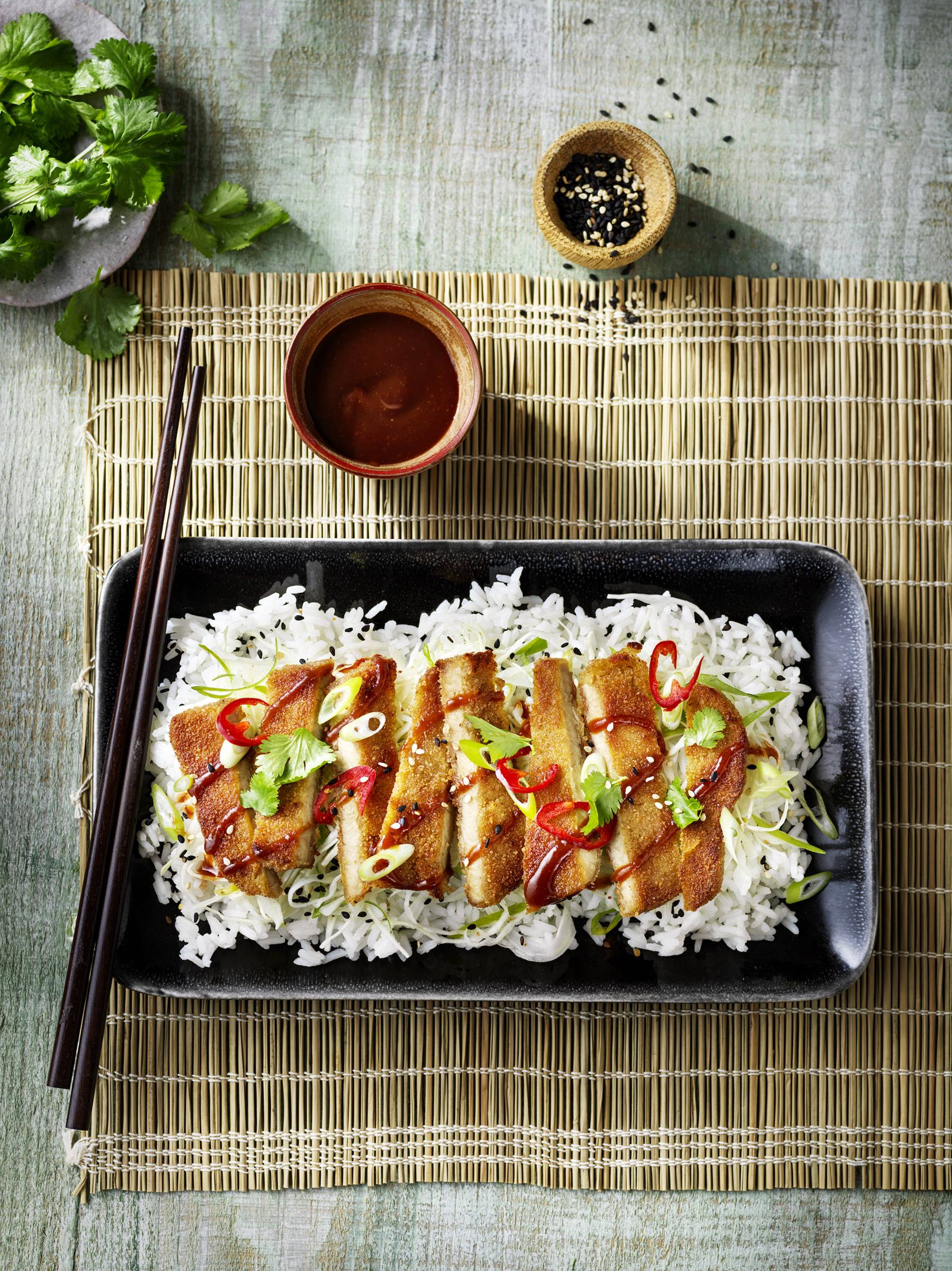 Vegane Schnitzel Tonkatsu Style