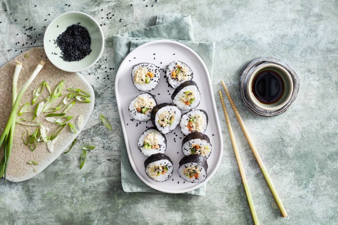 Veganes Sushi mit Garden Gourmet Thun-Visch