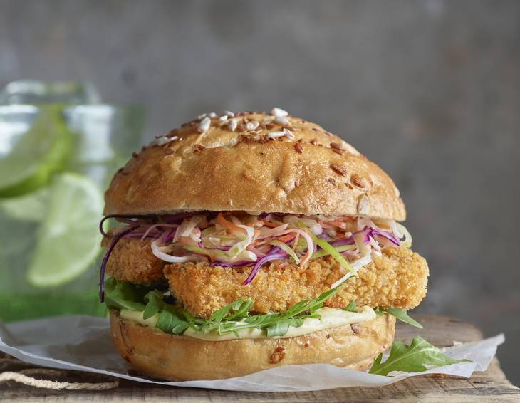 Veganes Sandwich mit GARDEN GOURMET Knusper-Filets Veganes Sandwich mit GARDEN GOURMET Knusper-Filets