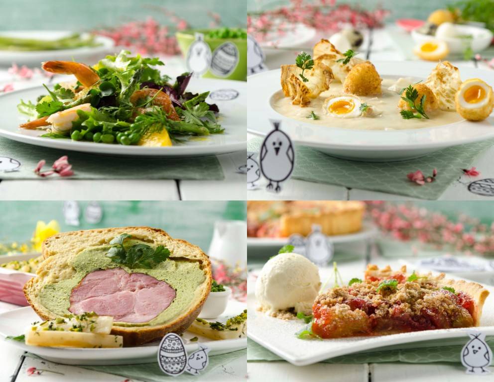 Ostermenü mit Osterschinken Ostermenü mit Osterschinken