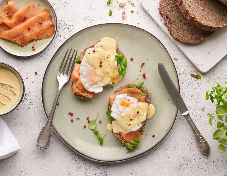 EGGS Benedict mit THOMY Les Sauces Hollandaise