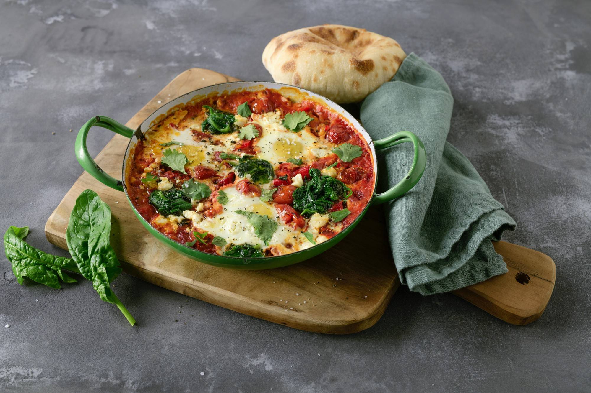 Blattspinat Shakshuka Rezept - ichkoche.at