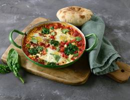 Blattspinat Shakshuka Blattspinat Shakshuka