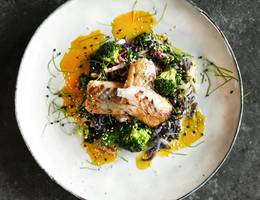 Kabeljaufilet mit Spinat Kohlgemüse Kabeljaufilet mit Spinat Kohlgemüse