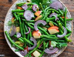 Knackiger Fisolensalat Knackiger Fisolensalat
