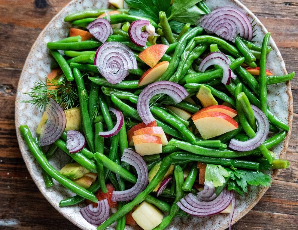 Knackiger Fisolensalat Knackiger Fisolensalat