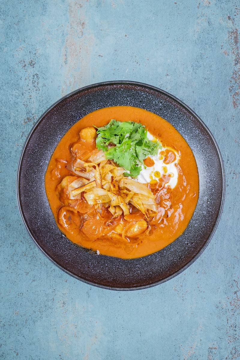 Butter-Chicken mit Schwarzwurzeln