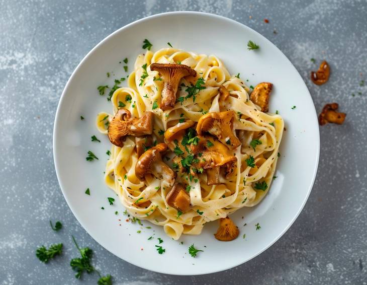 Eierschwammerl Tagliatelle Eierschwammerl Tagliatelle