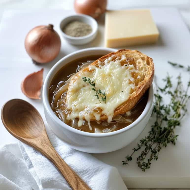 Original französische Zwiebelsuppe