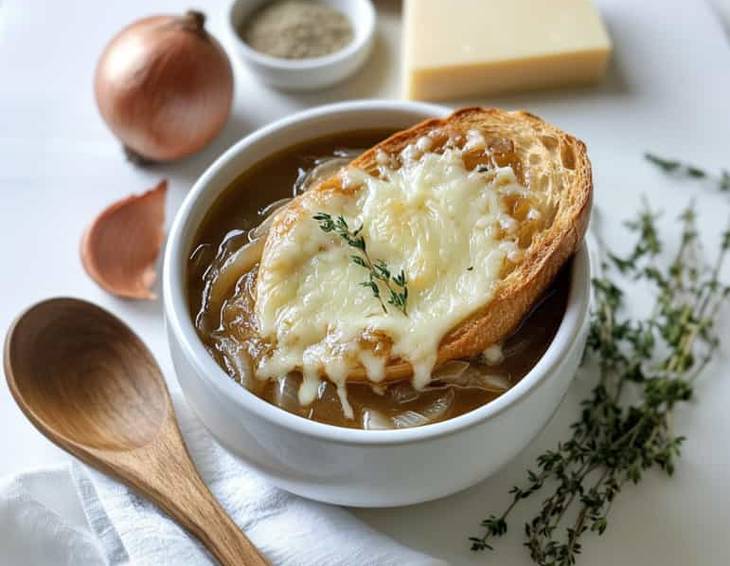 Original französische Zwiebelsuppe Original französische Zwiebelsuppe