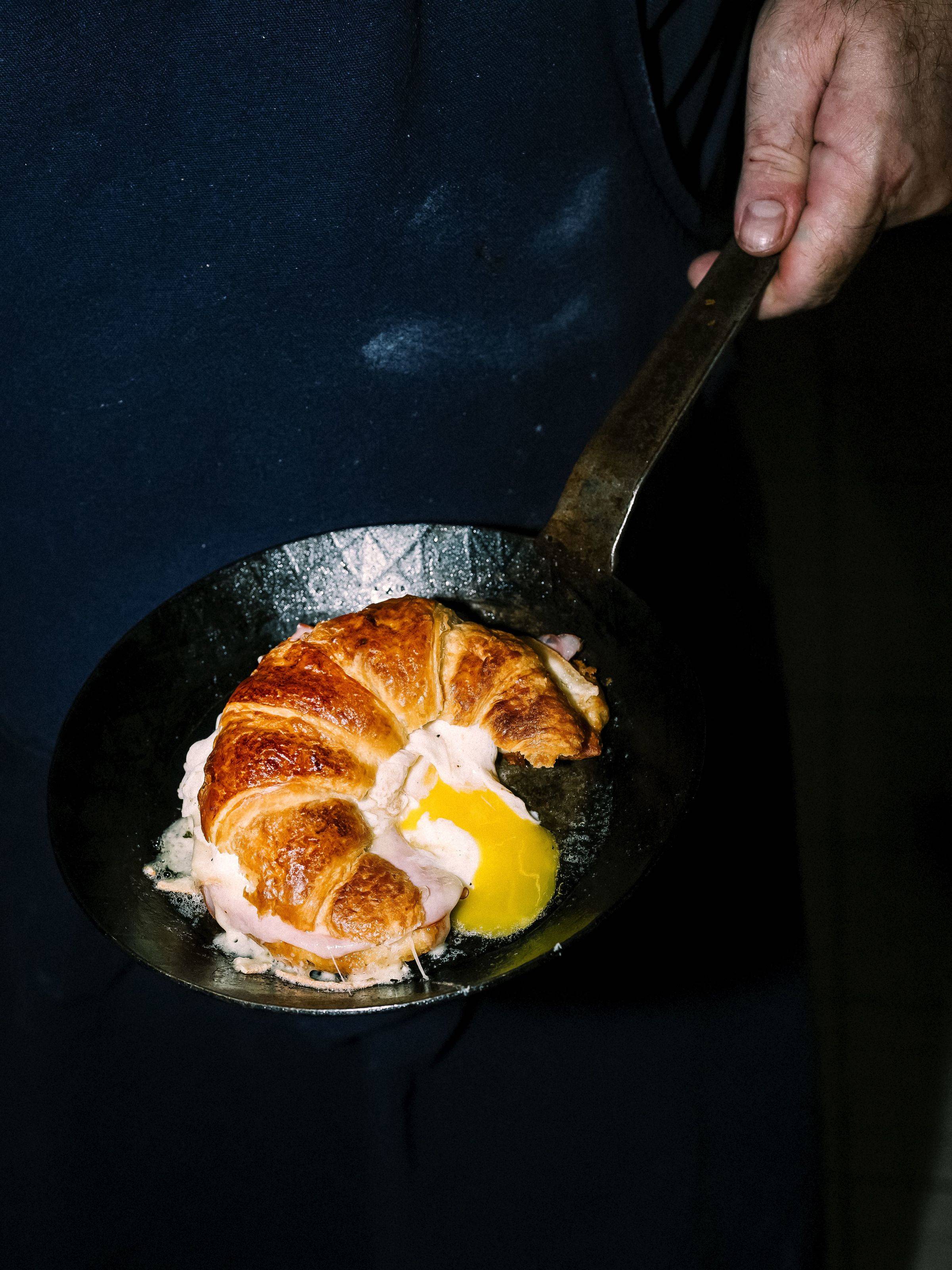 Sepp, was machst du? Schinken-Croissant