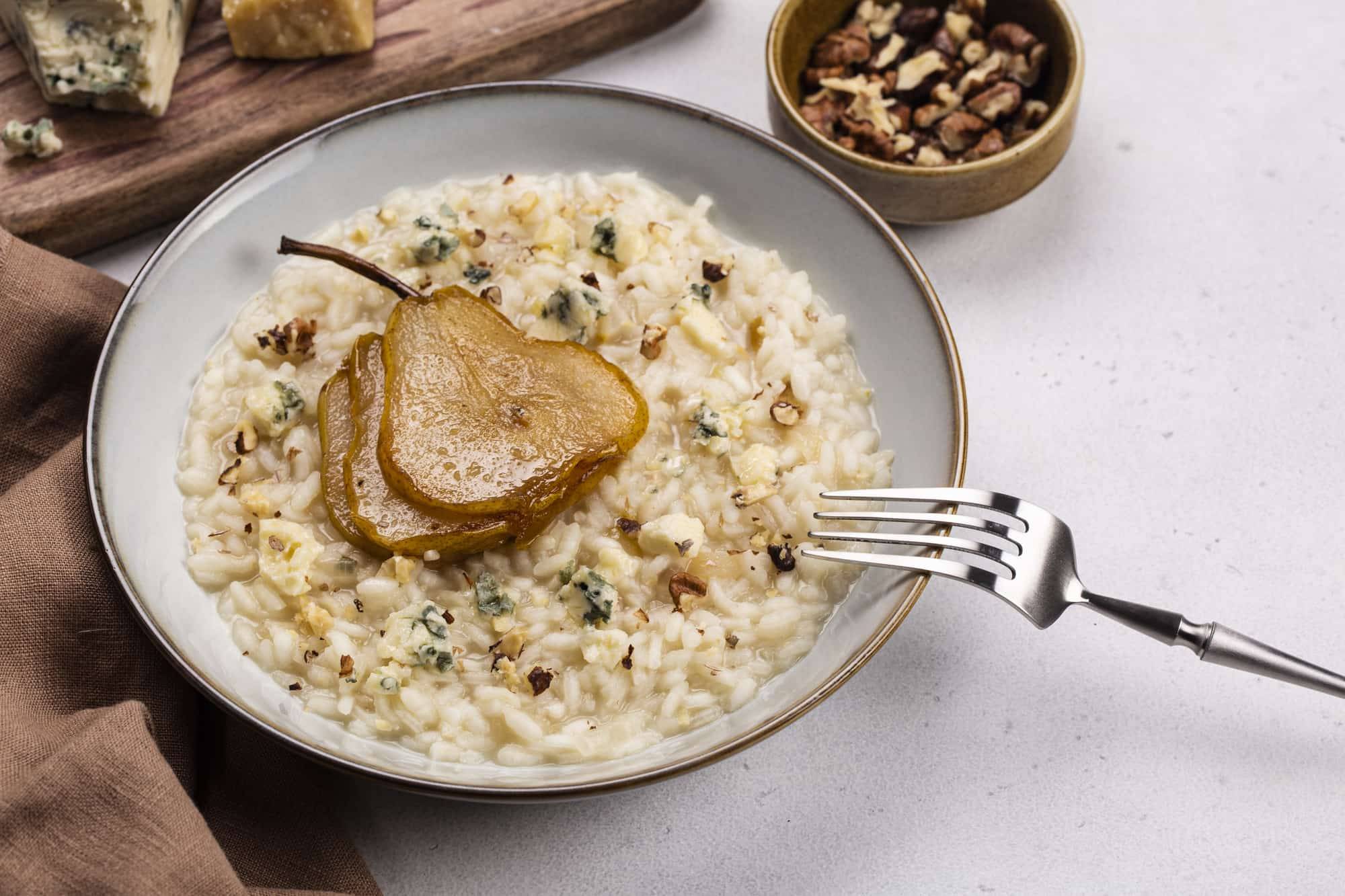 Birnen-Gorgonzola-Risotto