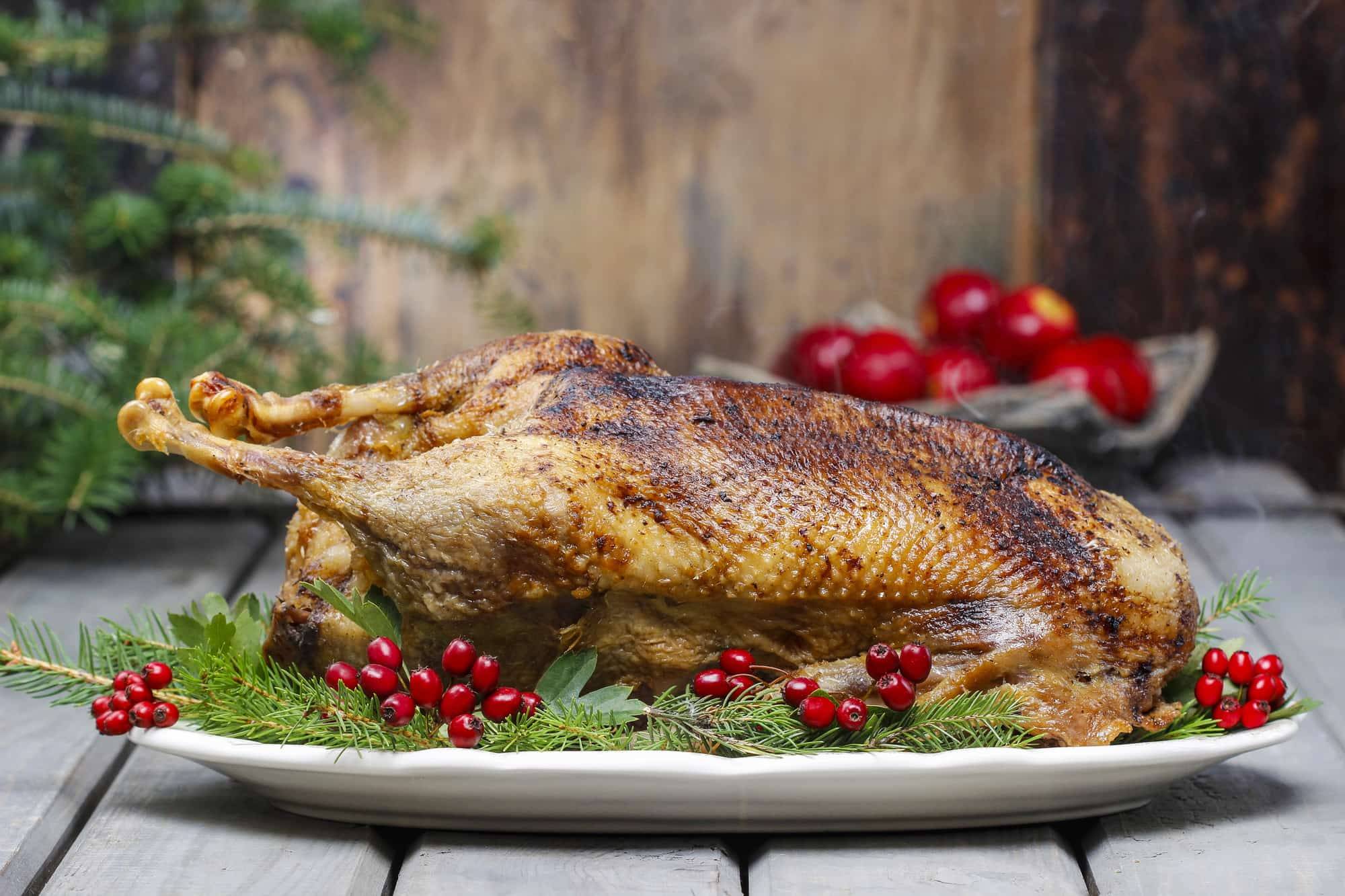 Weststeirische Weihnachtsgans mit Maroni-Semmelfülle