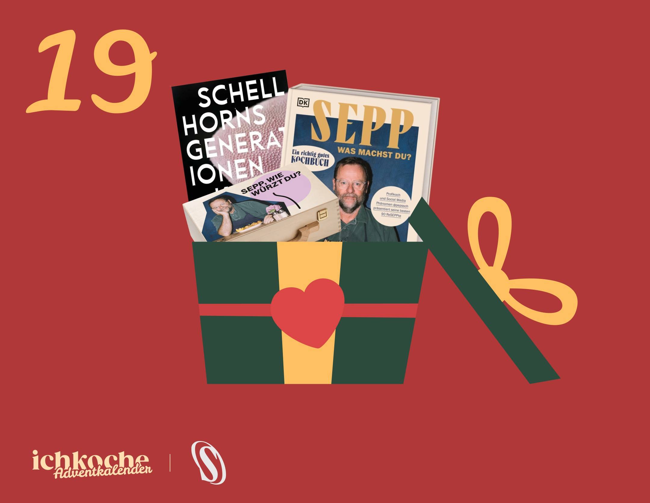 Tür 19 wartet – Kochbücher und Gewürzkoffer von Sepp Schellhorn gewinnen!