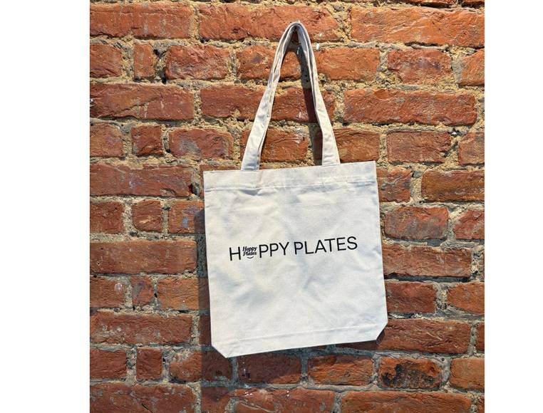 Happy Plates Baumwoll Tragetasche Happy Plates Baumwoll Tragetasche