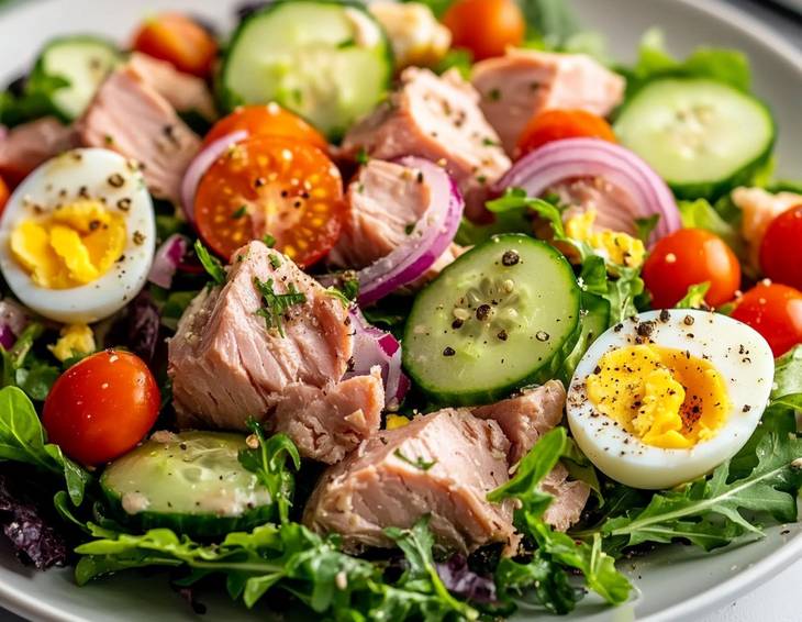 Thunfischsalat mit Ei Thunfischsalat mit Ei