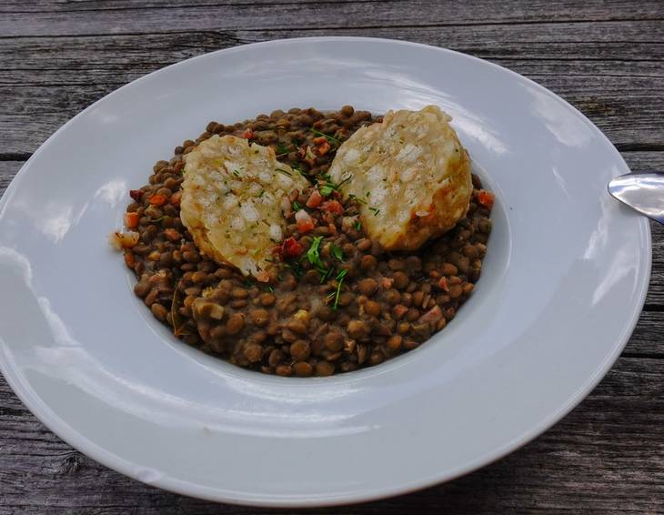 Linsen mit Knödel Linsen mit Knödel