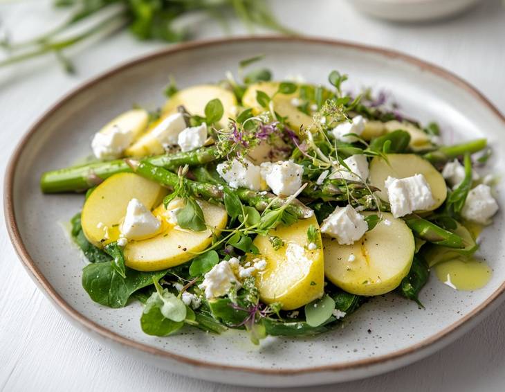 Spargelsalat mit Feta und Apfel Spargelsalat mit Feta und Apfel