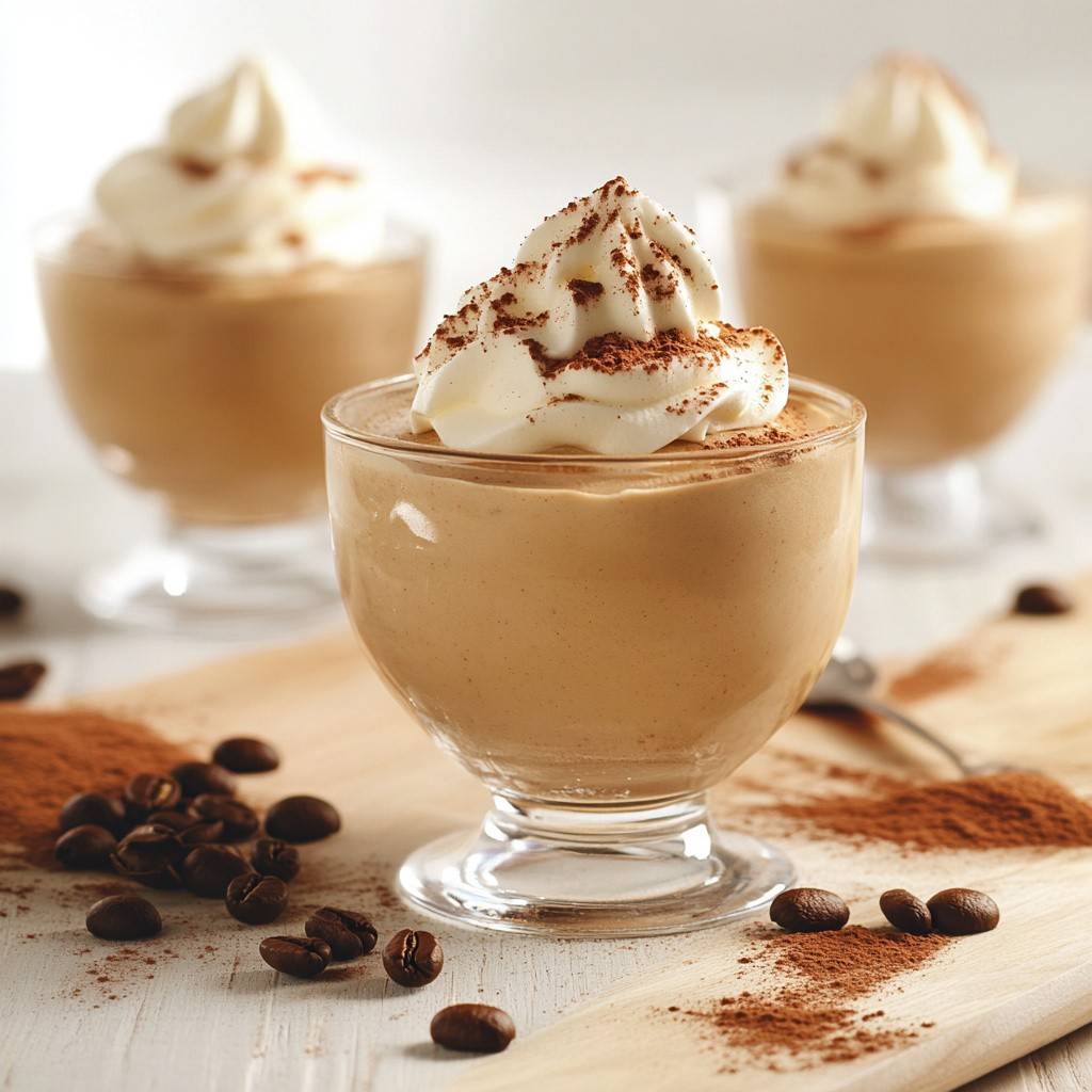 Kaffee-Mousse mit Kondensmilch