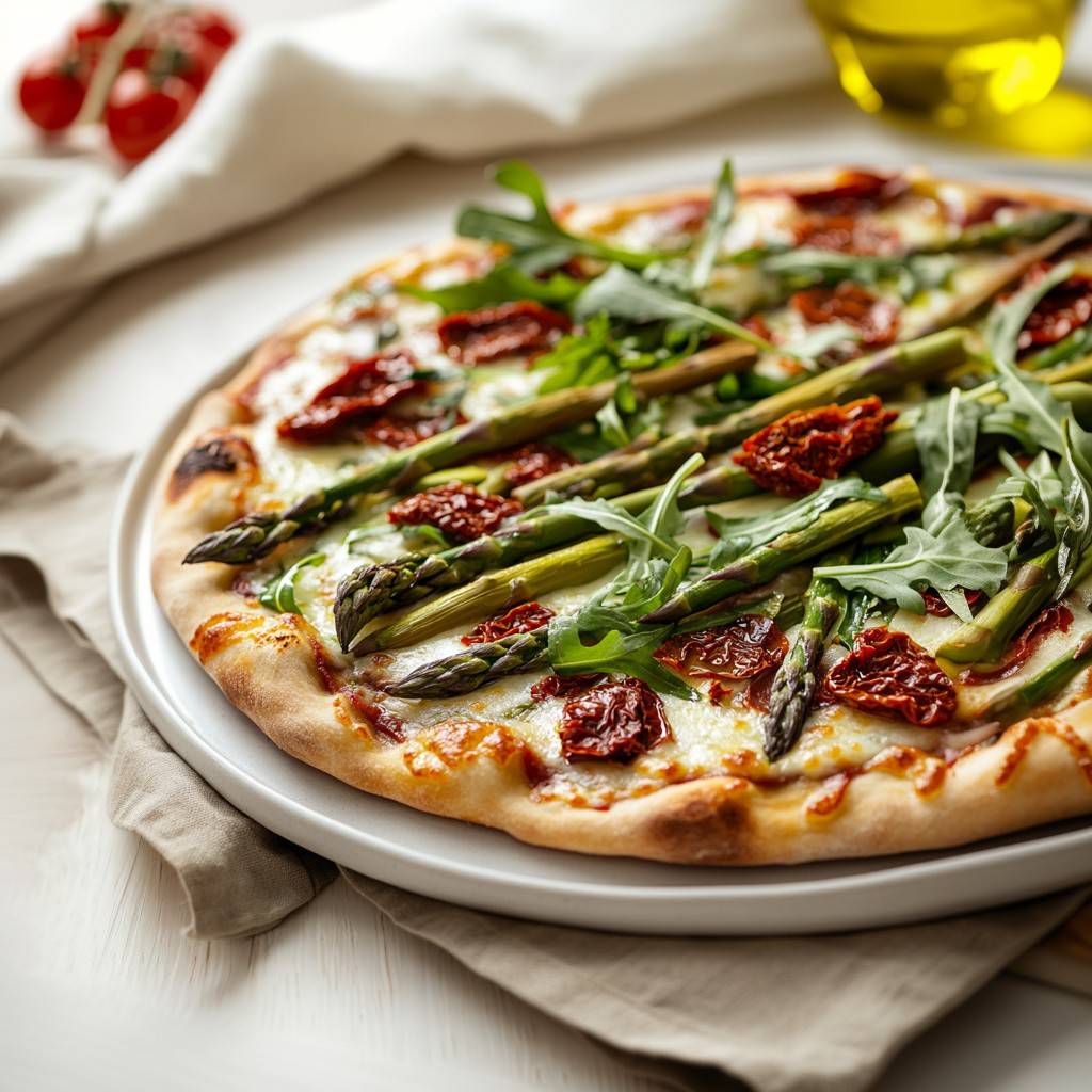 Spargelpizza