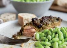 Lachs mit Parmesan Pesto Kruste Lachs mit Parmesan Pesto Kruste