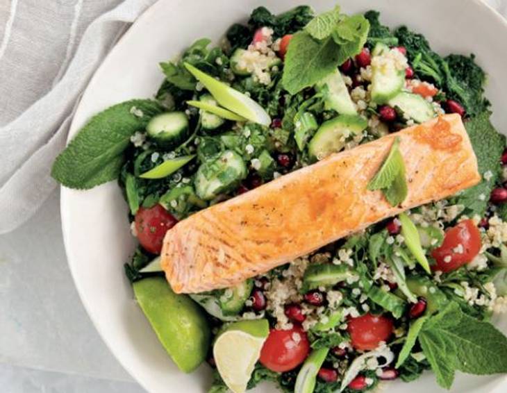Lachs mit Quinoa Tabouleh Lachs mit Quinoa Tabouleh