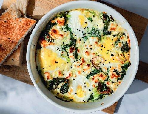 Grüne Shakshuka