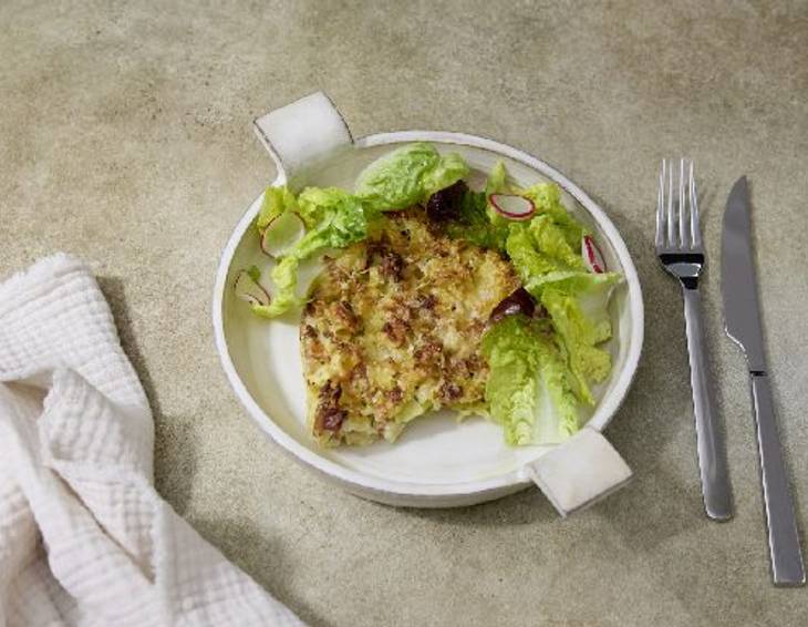 Überbackene Schinkenfleckerl Überbackene Schinkenfleckerl