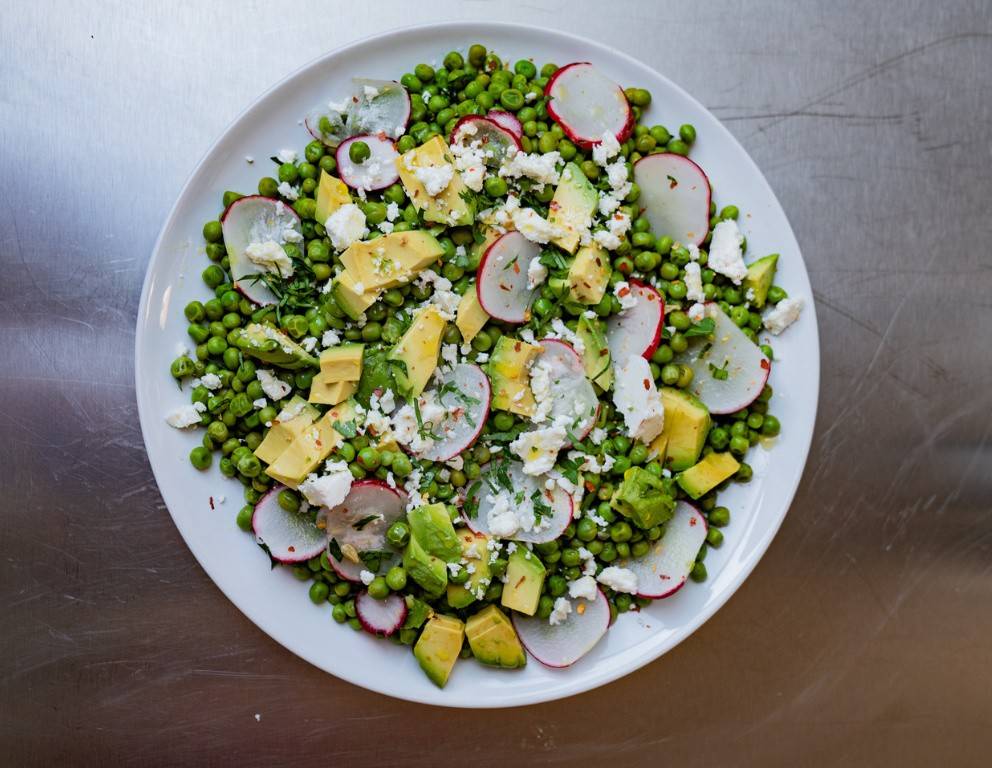 Sommerlicher Erbsensalat