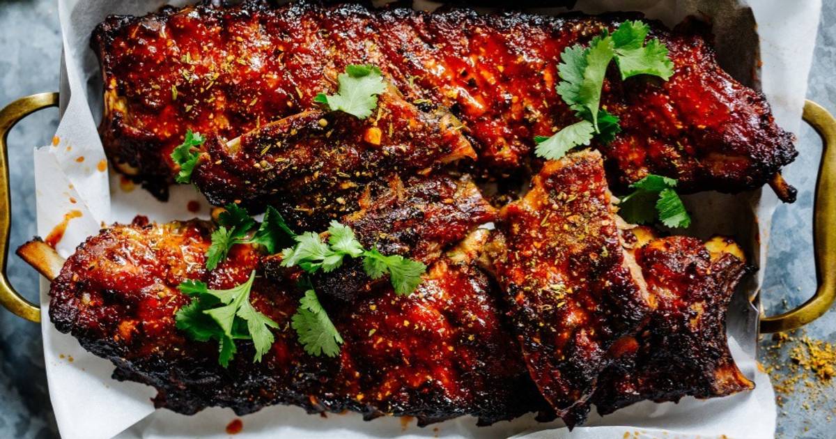 Drafted Wedge Rib Didis Spare Ribs mit Potato Wedges Rezept - ichkoche.at