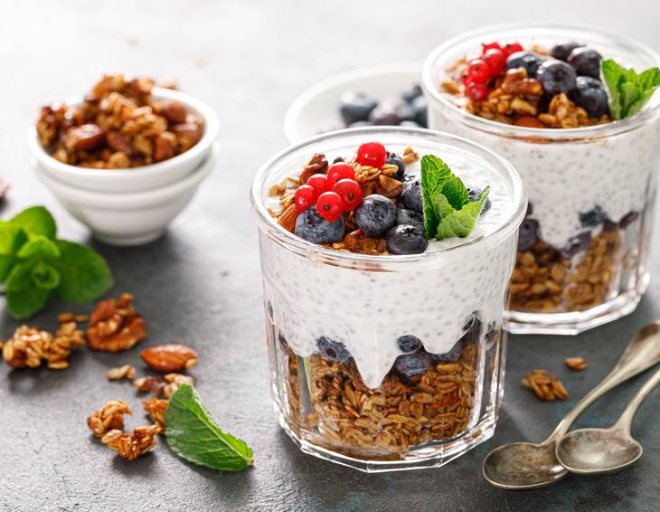 Müsli mit Chiasamen Müsli mit Chiasamen