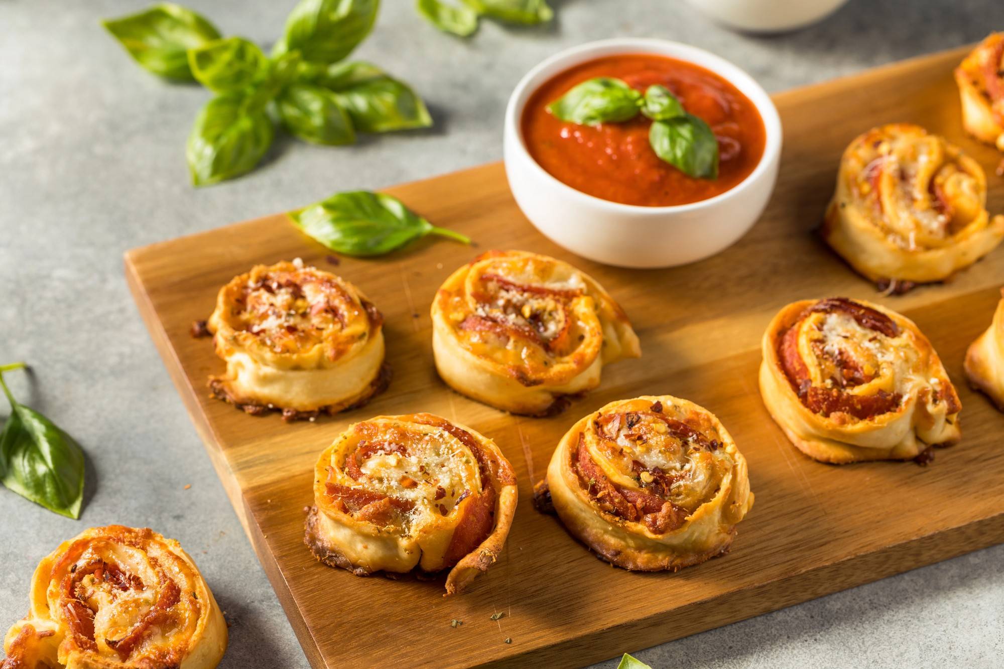 Pikante Pizzaschnecken