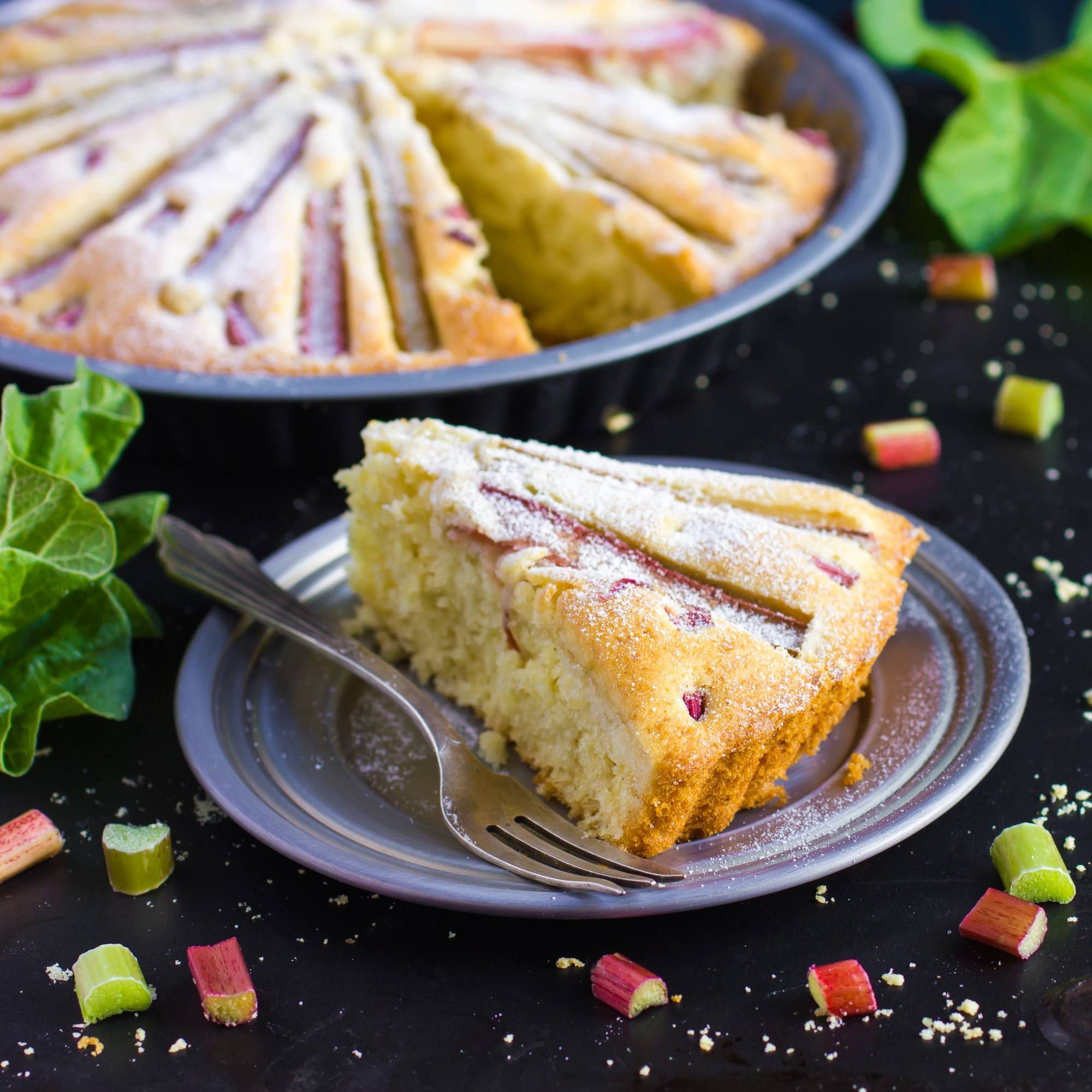 Rhabarberkuchen vom Blech