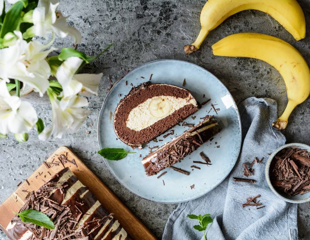 Bananen-Roulade