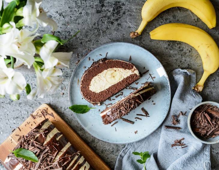 Bananen-Roulade Bananen-Roulade