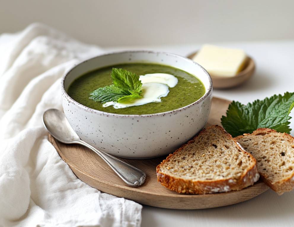 Brennnesselsuppe Rezept - ichkoche.de Brennnesselsuppe Rezept - ichkoche.de