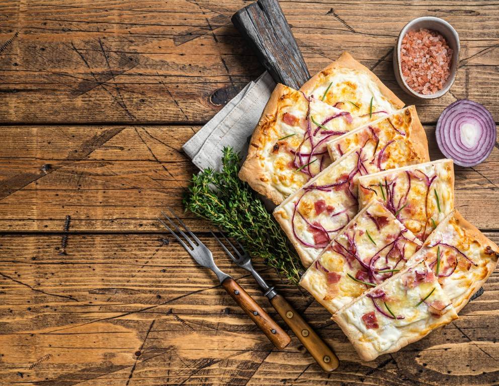 Knusprige Flammkuchen