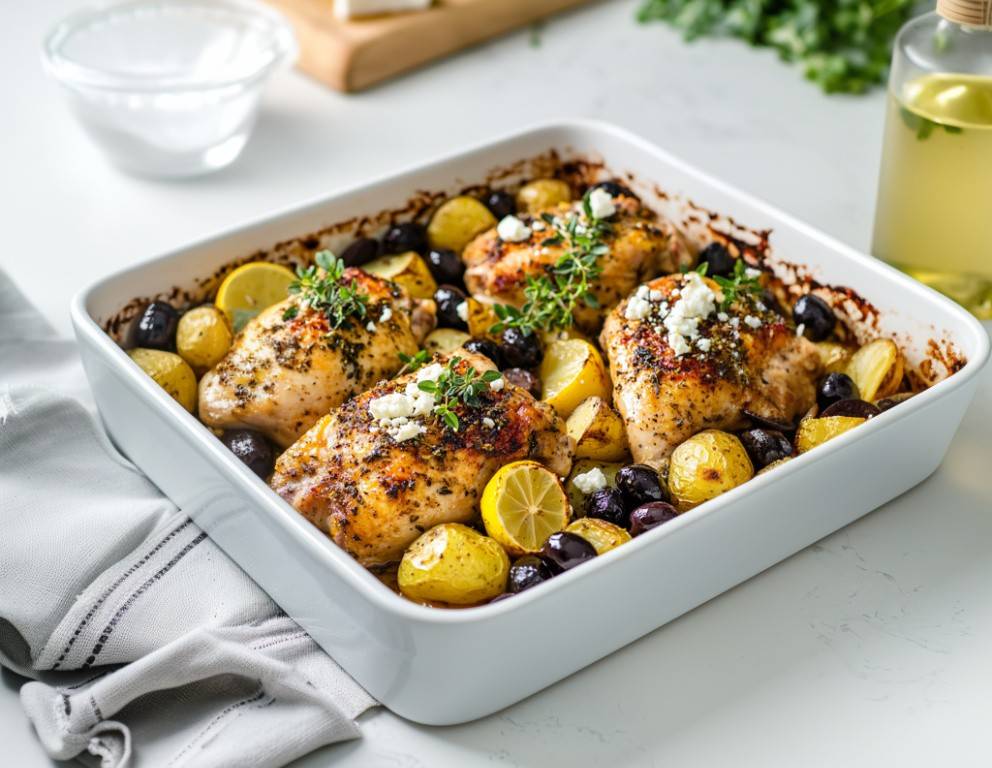 Griechisches Zitronenhuhn