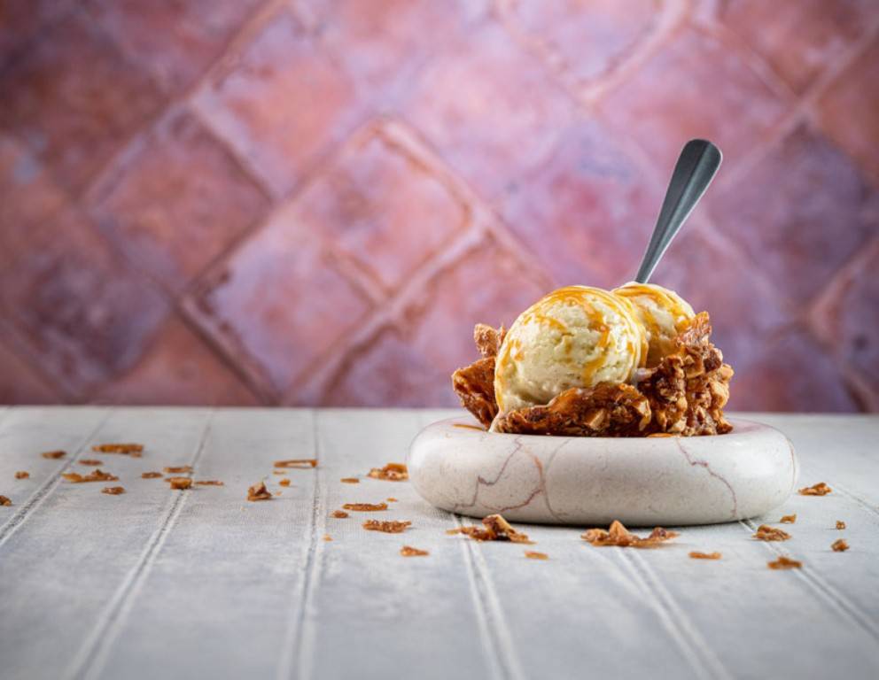 Vanille-Mandel-Honig-Butter Eis