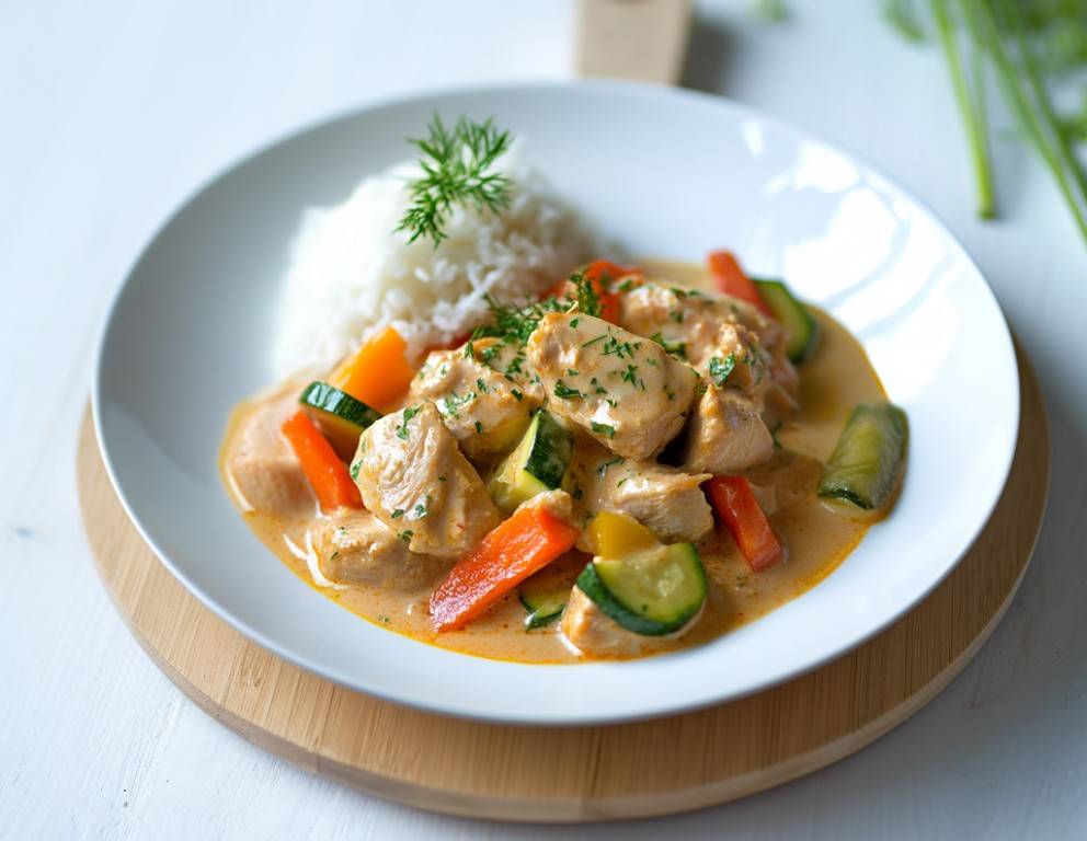 Putengeschnetzeltes aus der Heißluftfritteuse