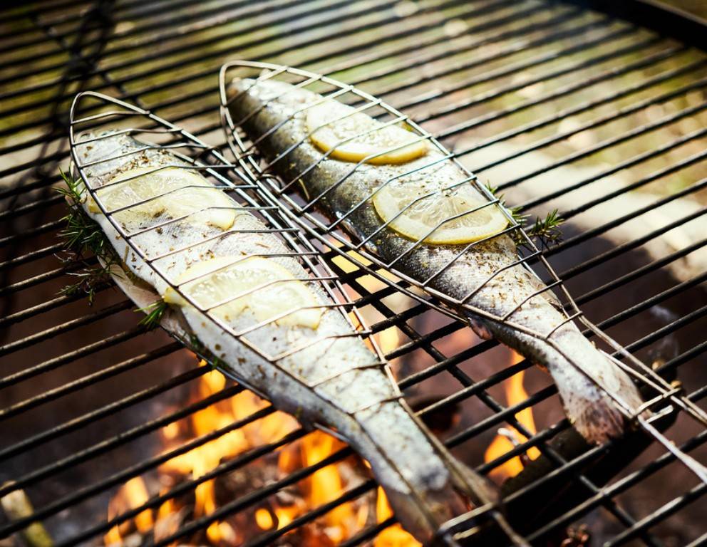 Kräuterforellen vom Grill
