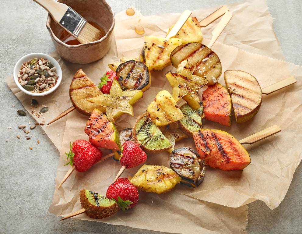 Gegrillte Früchte