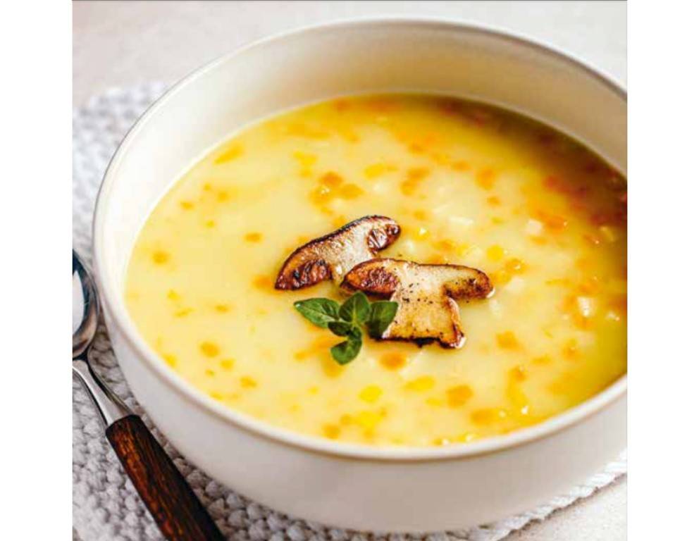 Alt-Wiener Erdäpfelsuppe mit Steinpilzen