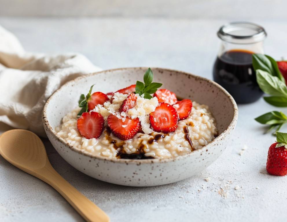 Erdbeer-Risotto mit Aceto Balsamico di Modena Rezept - ichkoche.de Erdbeer-Risotto mit Aceto Balsamico di Modena Rezept - ichkoche.de