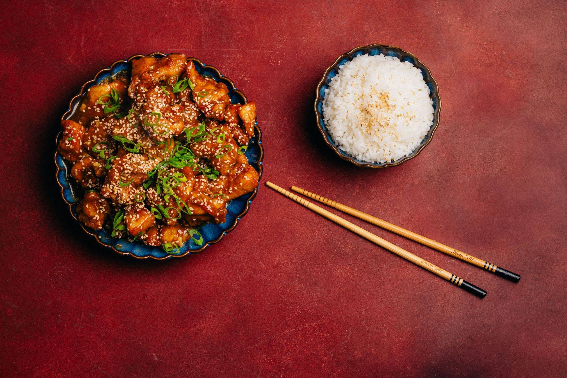 Orange Chicken mit Reis