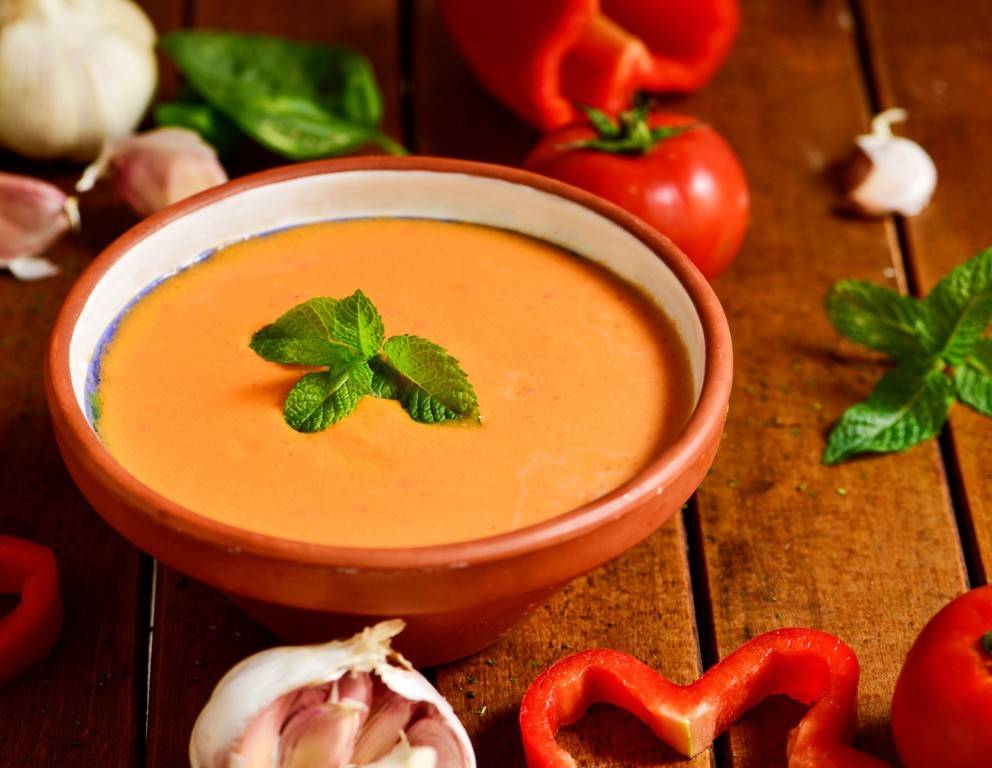 Gazpacho - Geeiste Gemüsesuppe