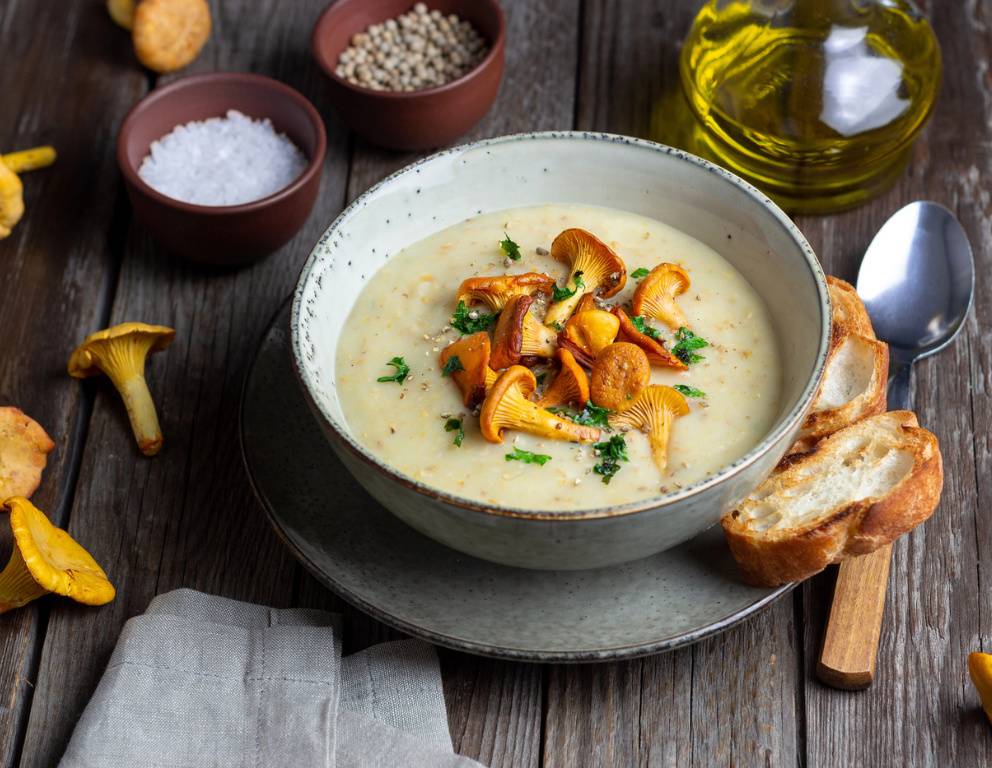 Eierschwammerl-Schaumsuppe